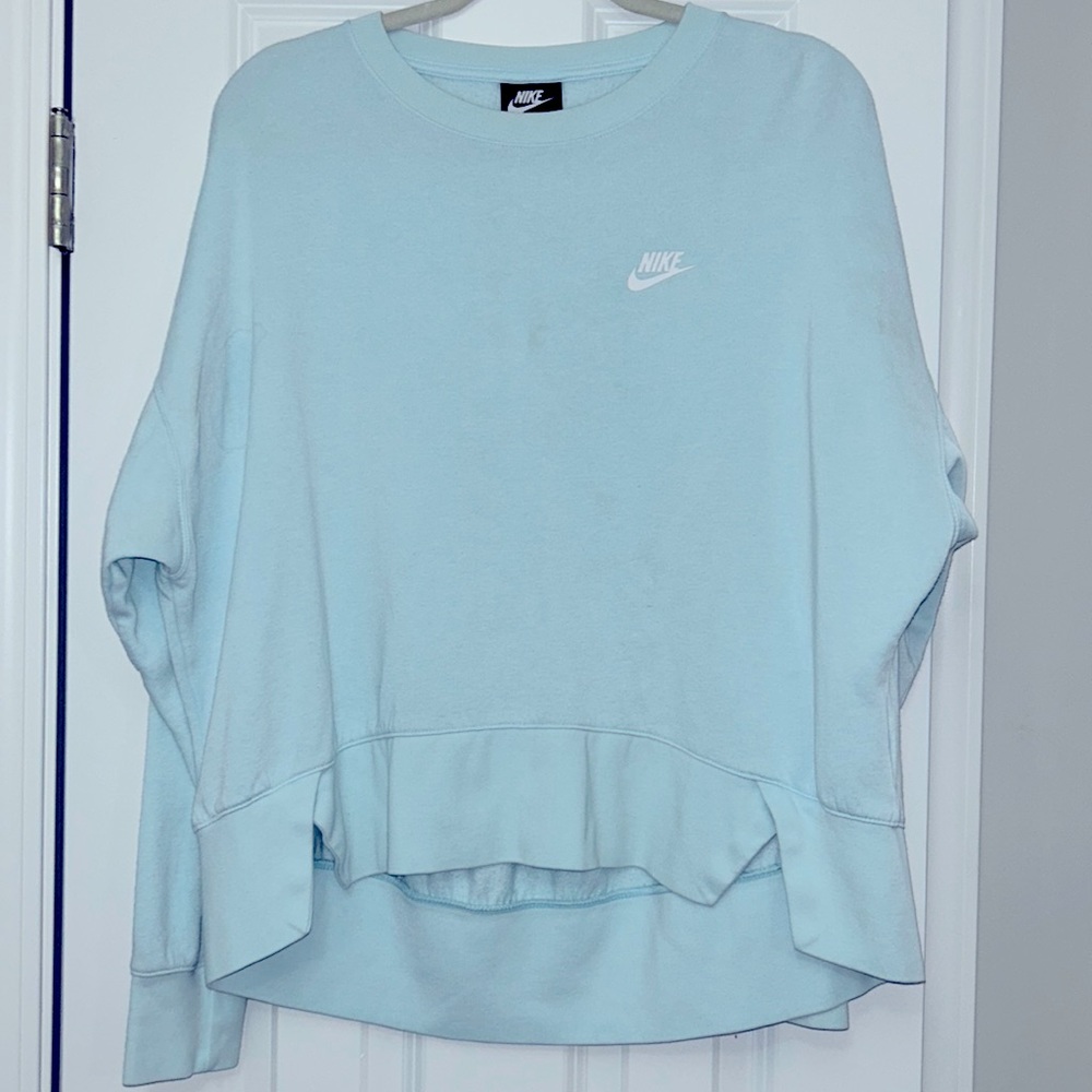 light blue nike sweatshirt in a size medium!